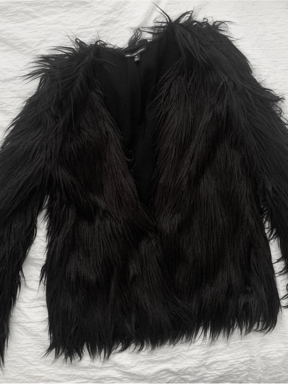 Urban Outfitters Black Faux Fur Teddy Jacket - Picture 4 of 5